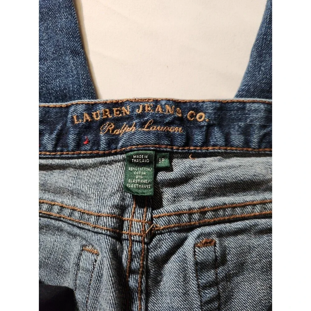 Ralph Lauren Y2K Vintage Women's Blue Bootcut Jeans Size 8 Classic Straight - Picture 8 of 13